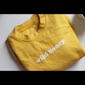 ‘Wild Honey’ crewneck sweater